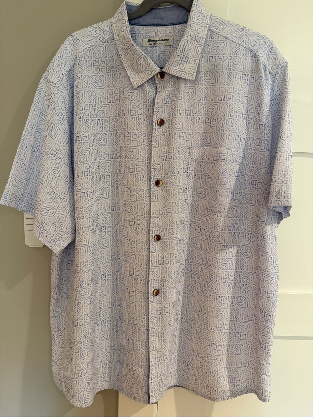 Tommy Bahama Coconut Point Pebble Tiles IslandZone® Camp Shirt XXL